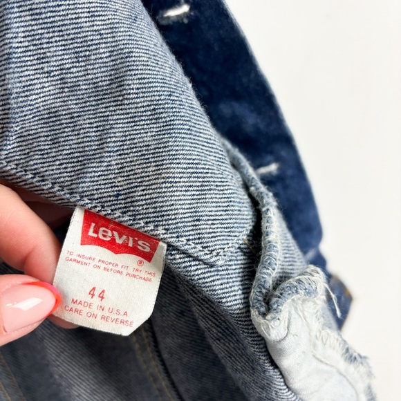Vintage 90s Levi's Women's Denim Jacket Sz 44 (US 10) - Picture 7 of 9